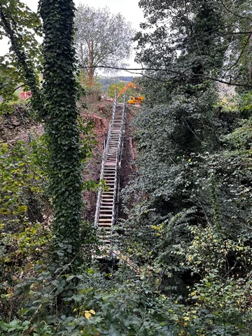 Construction Of Access Steps To The Downstream Left Embankment