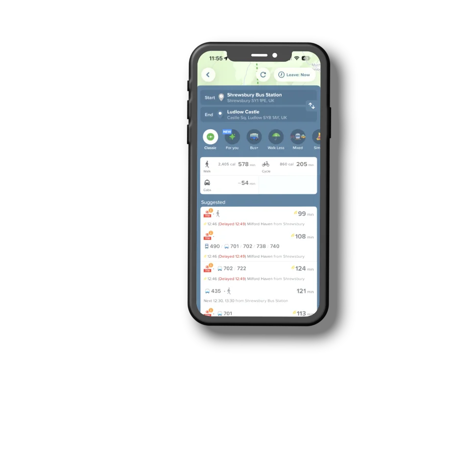 Iphone Citymapper App Journey Options Screen