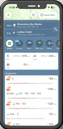 Iphone Citymapper App Journey Options Screen