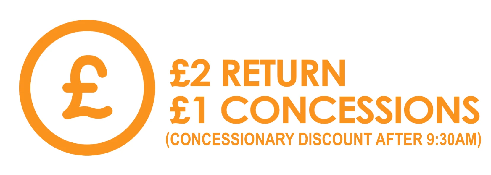 £2 Return Text Image