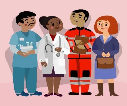 Cartoon Image Of Professional People