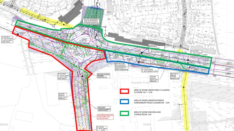 Plan Of Mile End Roundabout Development