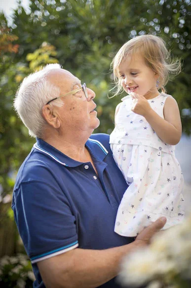 Grandfather With Child