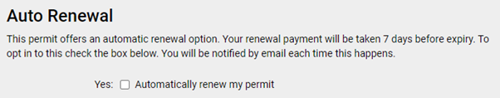 Check the auto renewal box if you would like this to renew your subscription automatically.