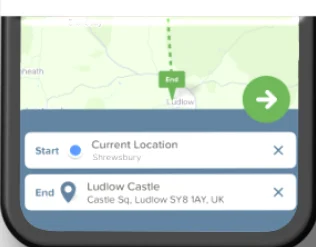Iphone Citymapper App Green Arrow Lower Screen