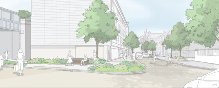 Shrewsbury Station Gyratory Artist's Impression Of Crossing Points