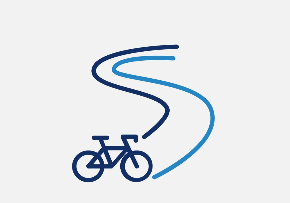 Integrated cycle routes and footpaths