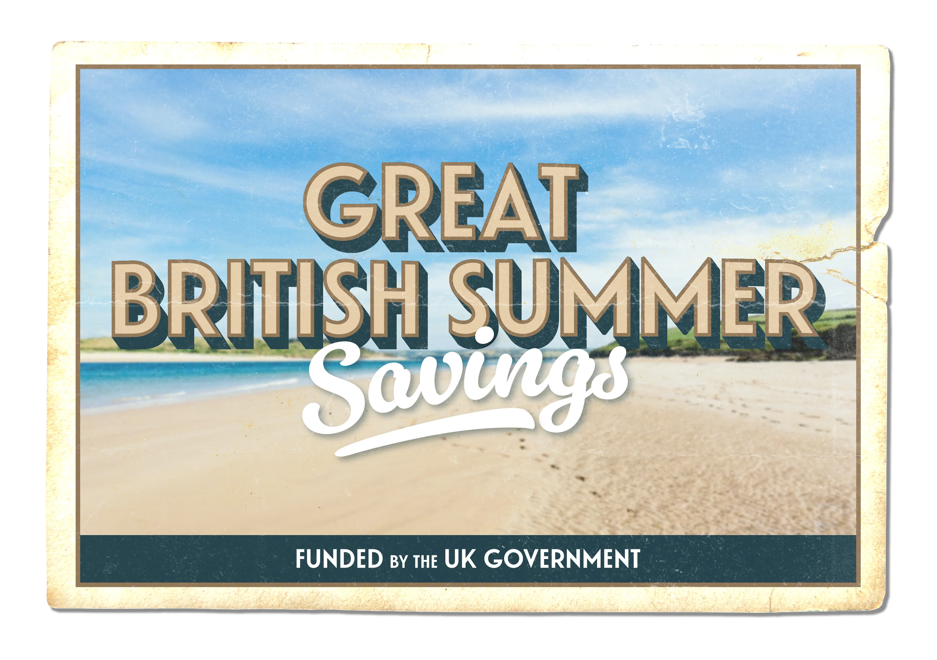 Great British Summer Savings Postcard Photo