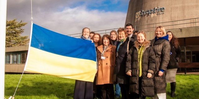 Slava Ukraini: Ukrainian residents join forces to mark two-year anniversary of Ukraine invasion