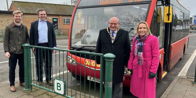 Video: Launch of new Whitchurch – Market Drayton – Wellington bus service