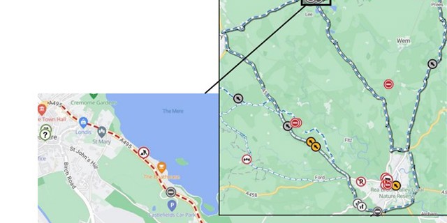 A495 in Ellesmere to be resurfaced from Sparbridge to Newton
