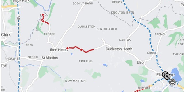 A495 from Ellesmere to Whittington to be surface dressed