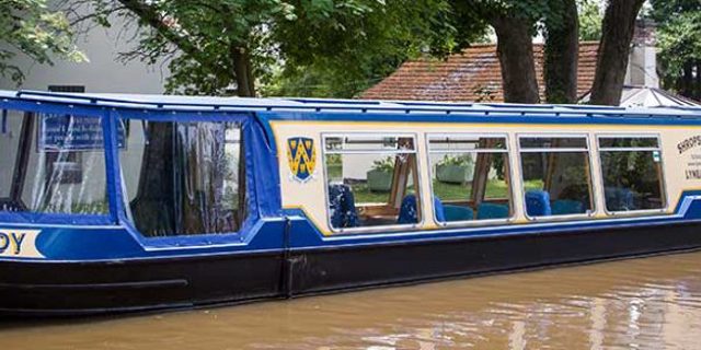 Charity partners help push the boat out for a special canal outing