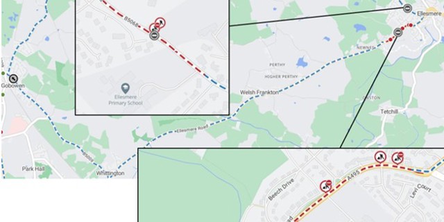 Resurfacing and school 20mph scheme work to be carried out in Ellesmere