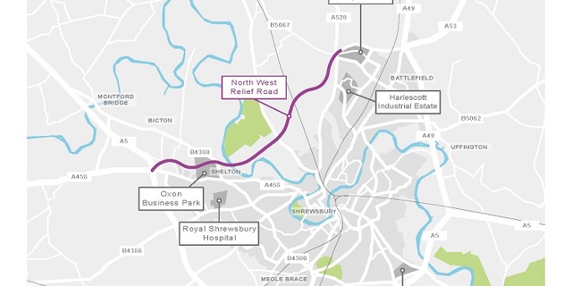 Shrewsbury North West Relief Road planning application set to go to committee on 31 October