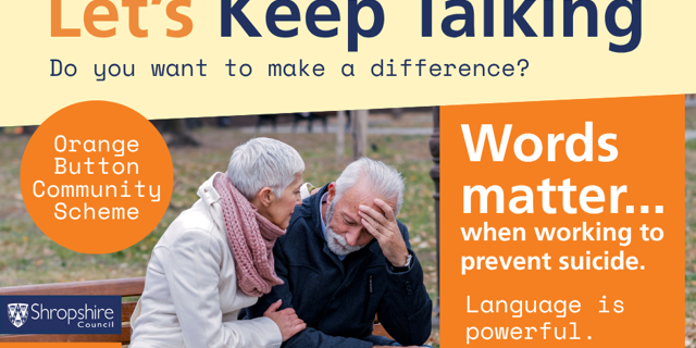 Local call to grow the Orange Button suicide prevention community