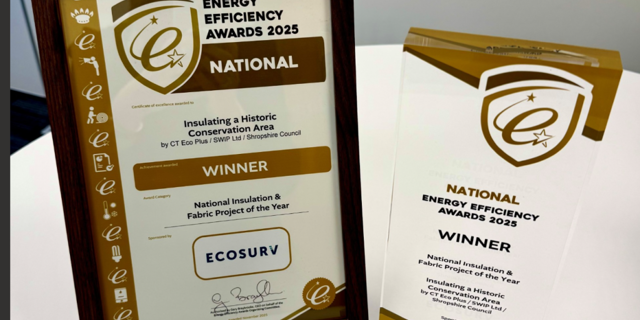 Shropshire Council Affordable Warmth and Energy Efficiency Team wins national award for insulation and fabric excellence