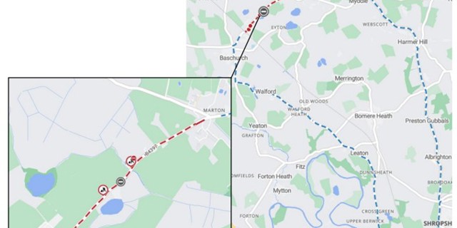 Marton Road near Baschurch to close for landslip repair work