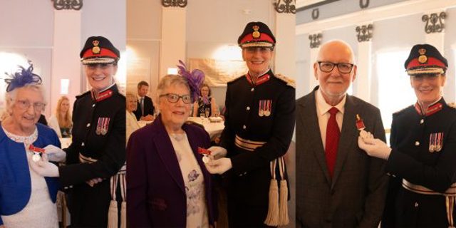 Five presented with British Empire Medals at Shrewsbury Museum and Art Gallery