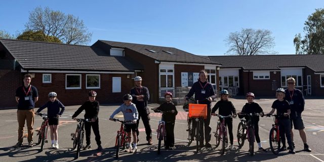 St George’s Primary pupils receive Bikeability road safety training