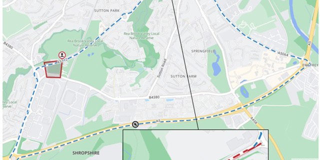 Haycock Way in Shrewsbury to close for barrier repairs