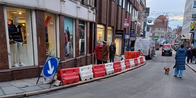 Work continues to resolve structural issue beneath Shrewsbury pavement