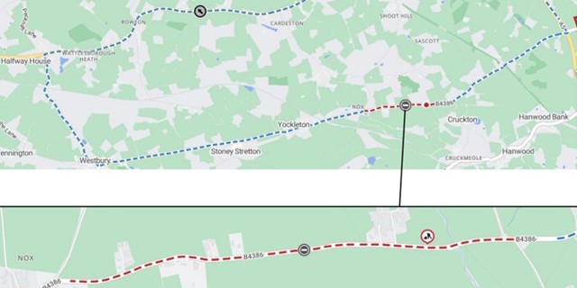 B4386 near Cruckton to be resurfaced