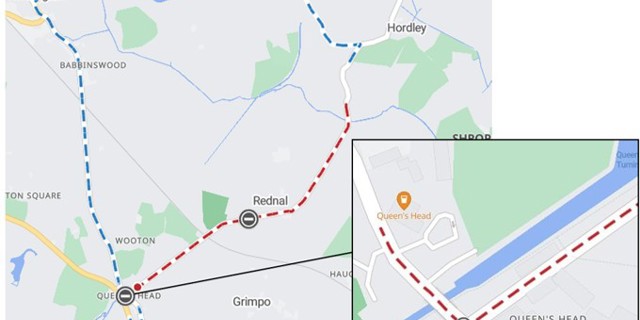 Road from Queen’s Head to Rednal Mill to be resurfaced