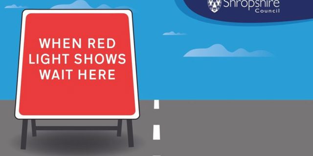 Temporary traffic signals installed at Shrewsbury junction